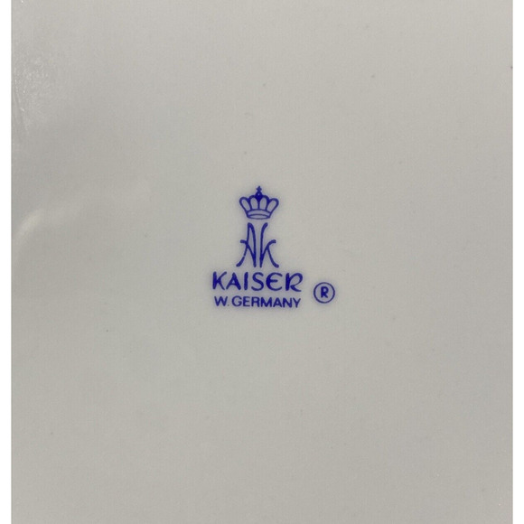 Vintage Kaiser W Germany Fine Porcelain Nature Bird Plate Stieglitre Goldfinch - Picture 6 of 7